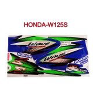 A สติ๊กเกอร์ติดรถมอเตอร์ไซด์ สำหรับ HONDA-W125S ปี2003 สีน้ำเงิน