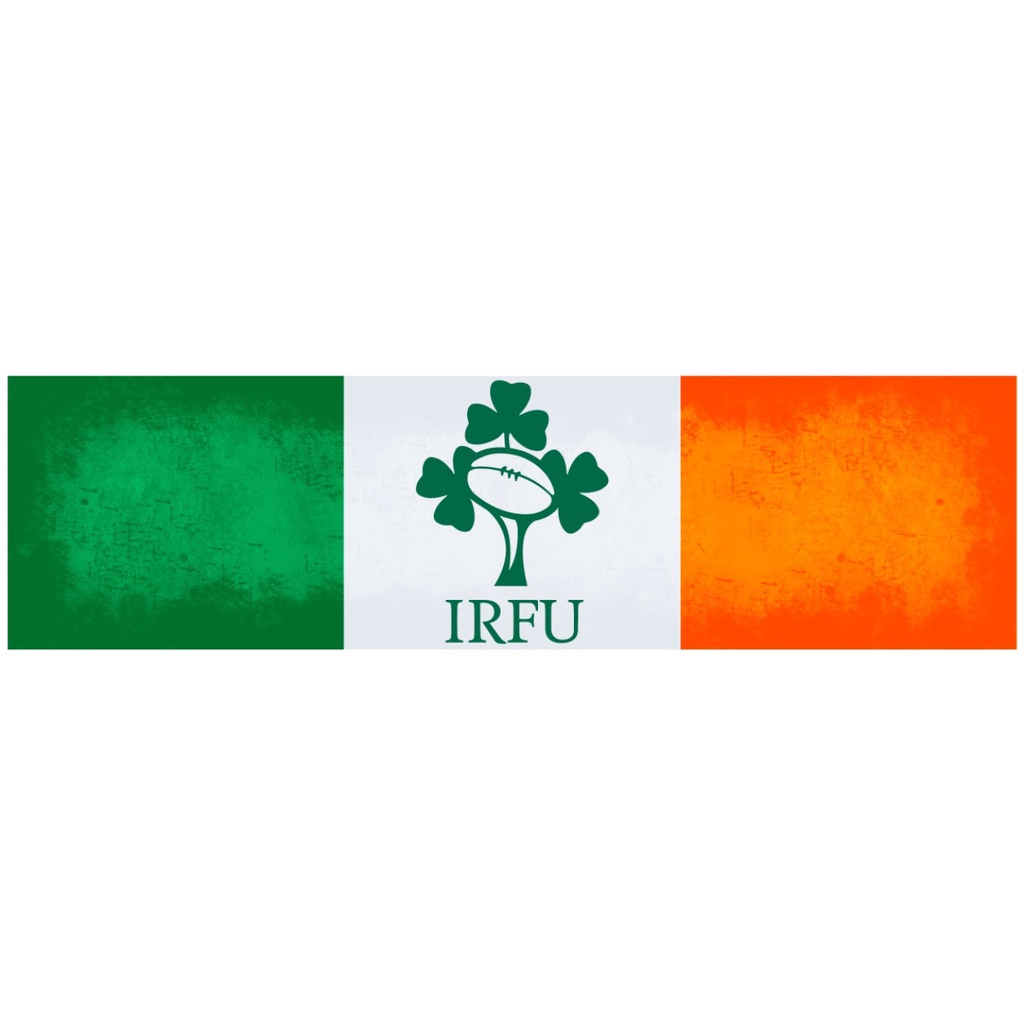 (Stiker Cermin Kereta)Windshield/Glass Sticker 16" x 4.5" Ireland Rugby