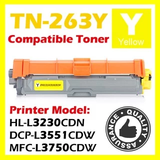 หมึก เทียบเท่า FOR Brother TN-263 BK C M Y DCP-L3510CDW (สีดำ/ สีฟ้า/ สีเหลือง/ สีแแดง) PREMIUM