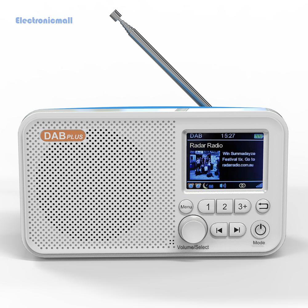 ElectronicMall01* C10 2.4 inch Color LCD Screen Alarm Clock DAB DAB+ FM Bluetooth-compatible Radio