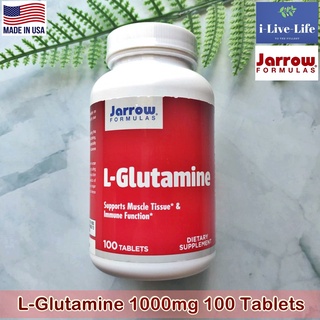 แอลกลูตามิน L-Glutamine 1000 mg 100 Tablets - Jarrow Formulas