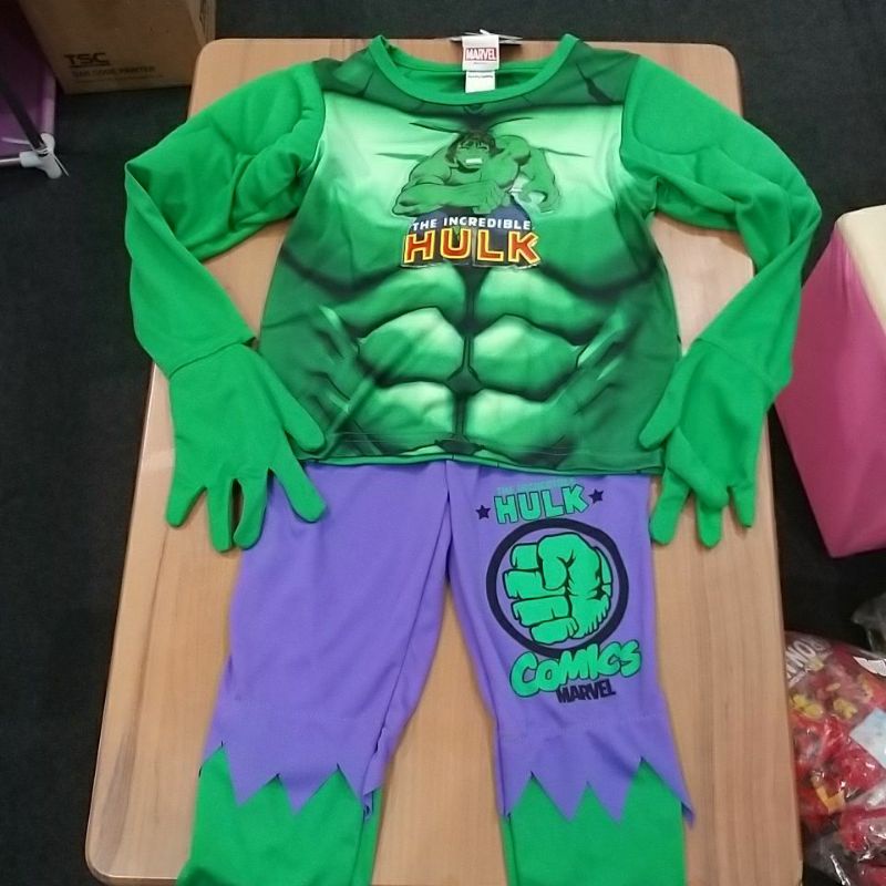 ชุดซุปเปอร์ฮีโร่ ชุด HULK AA-0919 (7) Size S(3-4) Size M (4-5) Size L (5-6) Size XL (7-8)