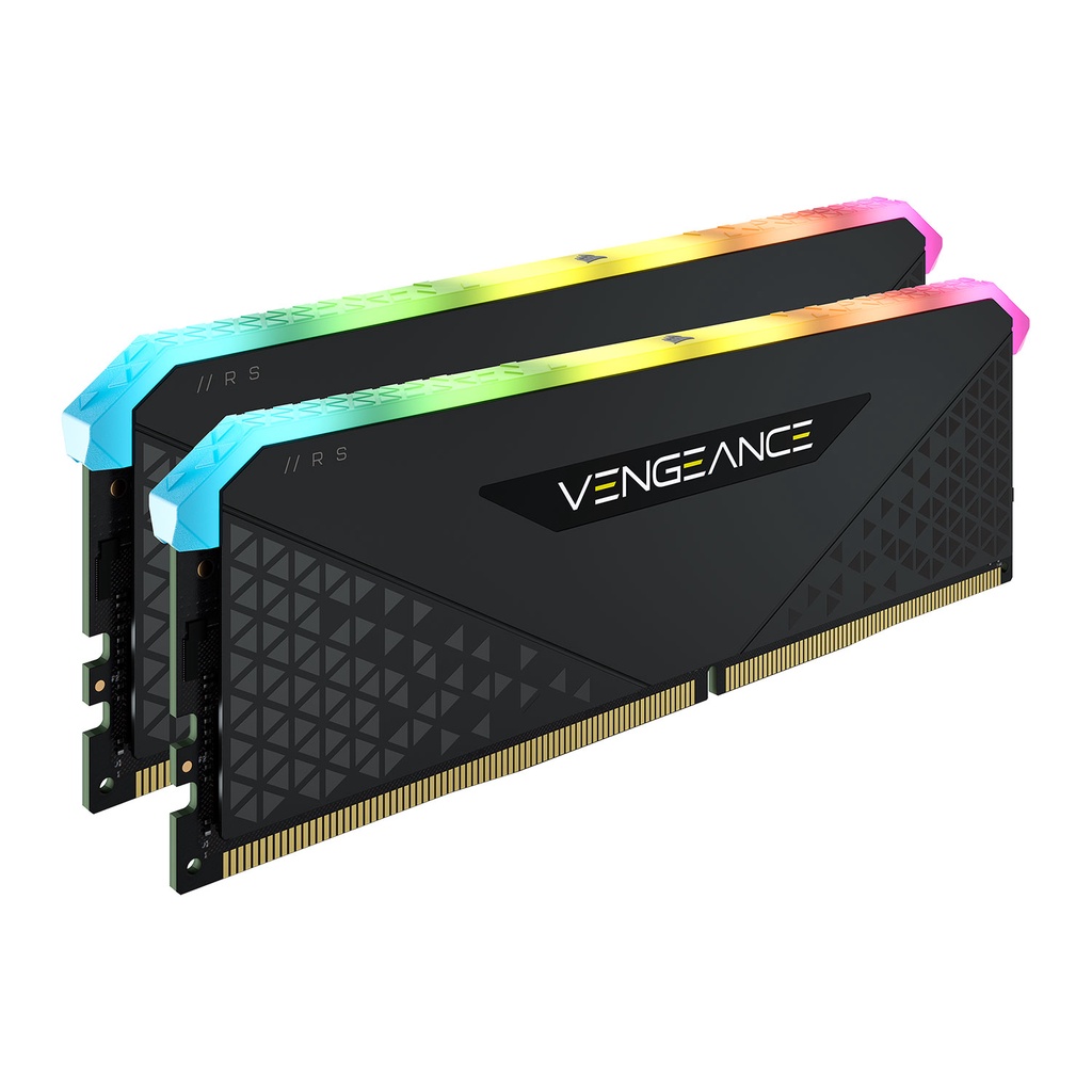 16GB (8GBx2) DDR4/3200 RAM PC (แรมพีซี) CORSAIR VENGEANCE RGB RS (CMG16GX4M2E3200C16) LT