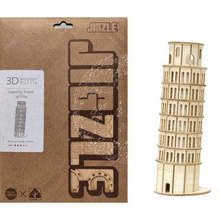 &gt;&gt;พร้อมส่ง&lt;&lt;จิ๊กซอว์ไม้ [JIGZLE Wooden Puzzle] -- Leaning Tower of PISA