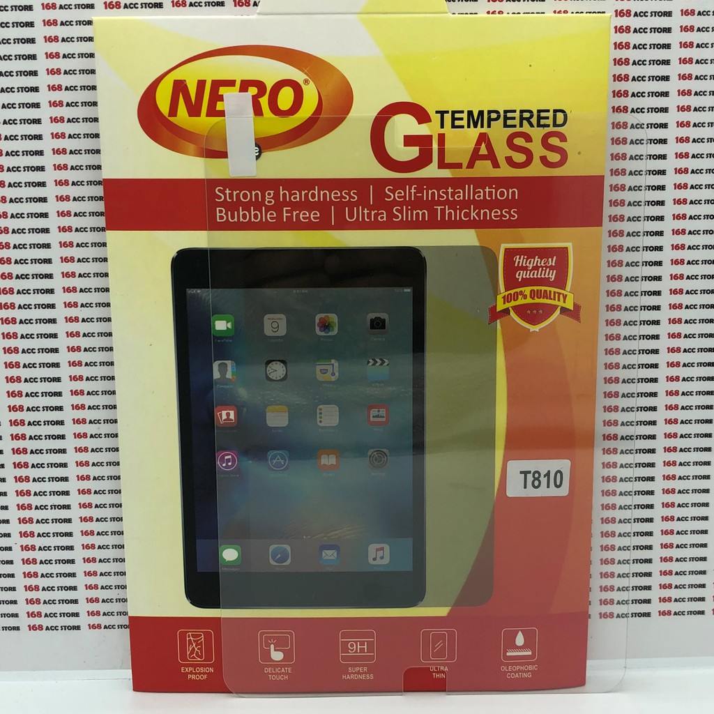 TEMPERED GLASS / ANTI-SCRATCH GLASS SAMSUNG TAB S2 9.7 INC / T815 / T810 NERO