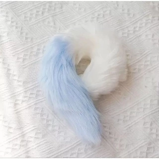 หางแมว 40cm ขนฟูนุ่ม แบบเข็มกลัด+โบว์ผูกเอว [พร้อมส่ง] มีหลายสี