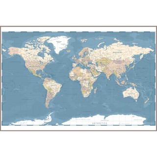 พร้อมส่งจากไทย-แผนที่โลกอย่างละเอียด-ของแต่งบ้าน-เพื่อการศึกษา (World Map)