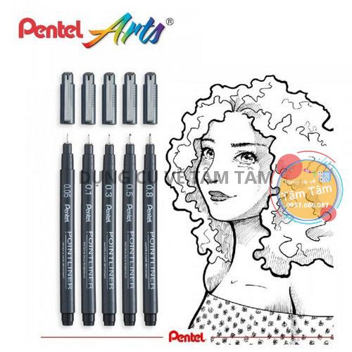 [ Tam TAM ]-ปากกาไลน์เพนเทล ปากกาไลน์ Pentel PointLiner made in Japan-