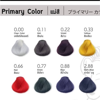 แม่สีนิกาโอะ NIGAO Primary Colors 30 มล. หลอดเล็ก(เฉพาะสี)