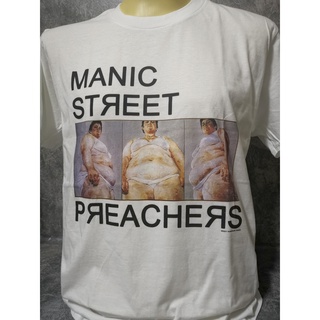 เสื้อยืดเสื้อวงนำเข้า Manic Street Preachers The Holy Bible Alternative Rock Grunge Pulp Blur Suede Oasis Style Vitage T