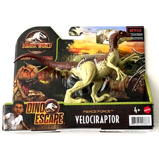 ฟิกเกอร์ Jurassic World Velociraptor Camp Cretaceous DIno Escape Fierce Force สําหรับตกแต่งบ้าน