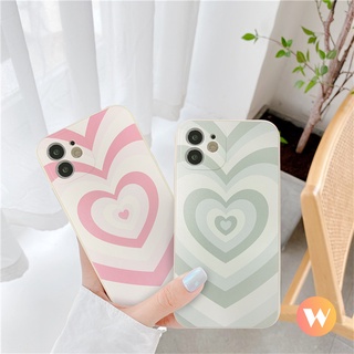 เคสโทรศัพท์มือถือ ขอบตรง กันกระแทก ลายหัวใจไล่โทนสี สําหรับ Infinix Smart 5 6 Infinix Hot 11 9 10 Play 11s 10 Lite 10T 10S Note 8