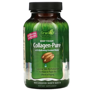 Irwin Naturals, Collagen-Pure, Deep Tissue, 80 Liquid Soft-Gels