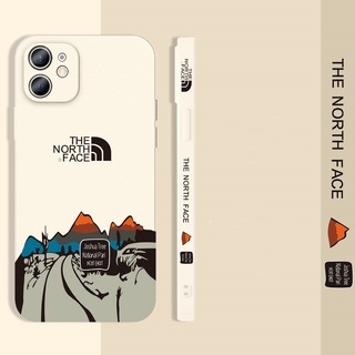 เคสโทรศัพท์ซิลิโคน ทรงสี่เหลี่ยม ลาย The North Face สําหรับ Oppo A16 A54 A74 A53 A31 A5 A9 2020 A5S A12 A3S A92 A52 A15S A15 A12E