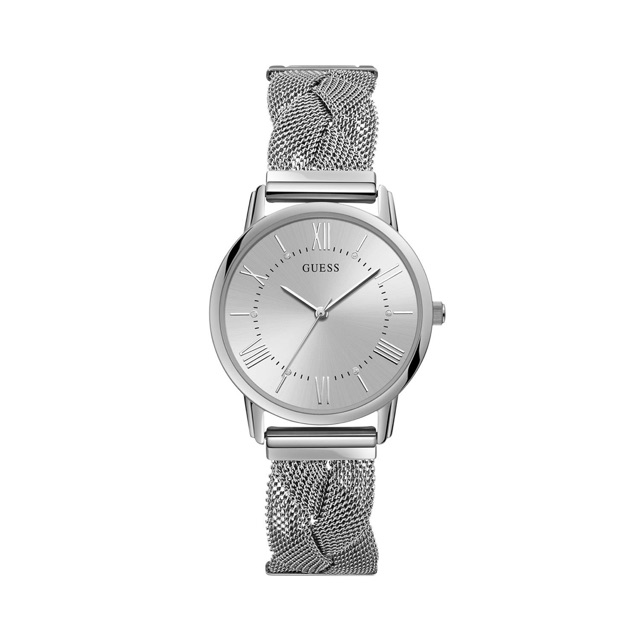 แท้💯%  GUESS  นาฬิกาข้อมือผู้หญิง MAIDEN รุ่น W1143L1 สีเงิน