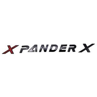 โลโก้ "X PANDER" สูง3.2เซน สีดำเงา สำหรับ Mitsubishi Xpander ปี 2018-2019