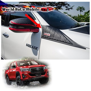 กันกระแทกแก้มข้าง โตโยต้า ไฮลัค รีโว้ ล็อคโค สี ดำด้าน Hilux Revo Rocco Toyota 2 , 4 ประตู ปี2018-2019