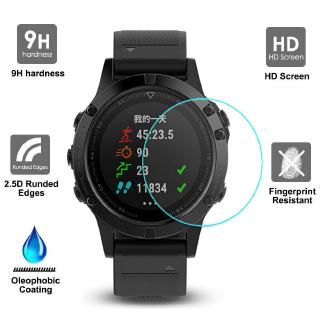 แผ่นสะท้อนภาพกระจกนิรภัย 2.5D แผ่นสำหรับนาฬิกา Garmin Vivoactive 3 Smart Watch