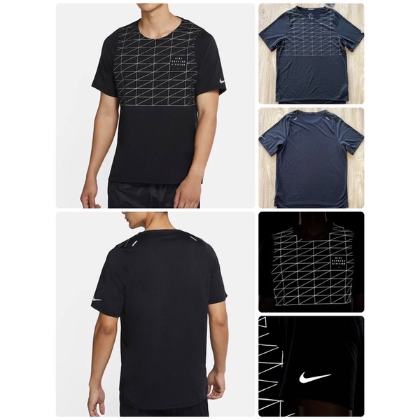 Nike Rise 365 Run Division เสื้อยืดวิ่งแขนสั้นสะท้อนแสงผู้ชาย