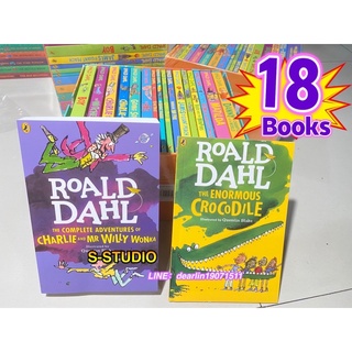Roald Dahl 18 books set 1 color book 16books set Collection Set หนังสือภาษาอังกฤษ Children Kids Books