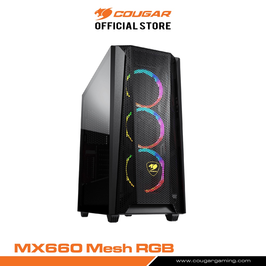 COUGAR MX660 Mesh RGB : ATX Case เคสคอม ประกัน 1 ปี