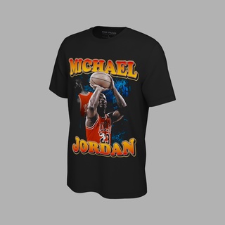 เสื้อยืด พิมพ์ลายกราฟฟิคบาสเก็ตบอล MICHAEL JORDAN Chicago Bulls FREE THROW ICONIC