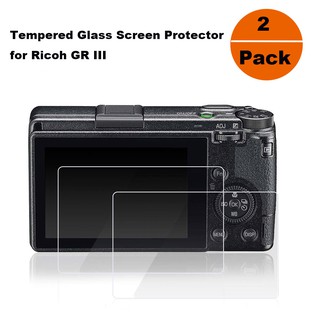 แผ่นฟิล์มใสป้องกันรอยหน้าจอสําหรับกล้องดิจิตอล ricoh gr iii 0 . 3 มม. 2 ชิ้น