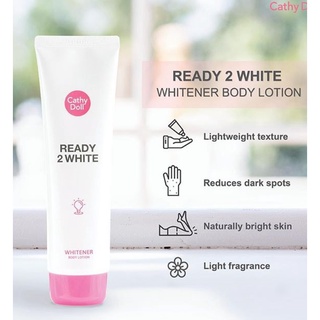 ⚡FLASH SALE⚡♡พร้อมส่ง์  Cathy Doll Ready 2 WHITE Whitener Body Lotion 150ml.