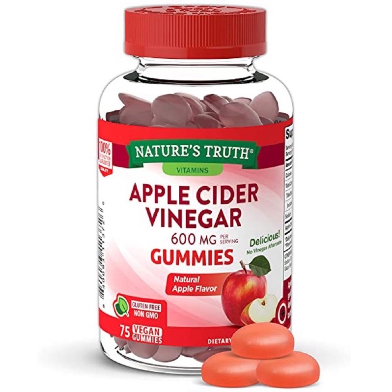 Nature’s Truth Apple Cider Vinegar Gummies ขนาด 75เม็ด
