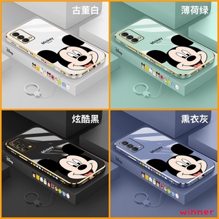 เคส OPPO A74 เคส OPPO A95 เคส OPPO A74 4G เคส OPPO A74 5G Disney Mickey โทรศัพท์มือถือลายกล้องสําหรับ MQ