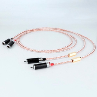 ราคาโรงงาน สายเคเบิล RCA 4TC 4core พร้อมสายสัญญาณเสียง 2RCA เป็น 2RCA ตัวผู้ 2 ชิ้น