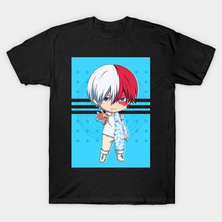 เสื้อยืด ผ้าฝ้าย พิมพ์ลาย Todoroki Shoto(2) สําหรับผู้ชาย