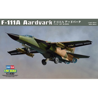 พลาสติก โมเดล ประกอบ HOBBYBOSS สเกล  1/48 F-111A Aardvark (80348)