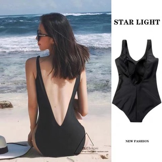 40-58kg ชุดว่ายน้ำ สีดำ ชุดว่ายน้ำเซ็กซี่ เซ็กซี่ ชุดว่ายน้ำวันพีช bikini  one-piece  swimsuits 2319 2388