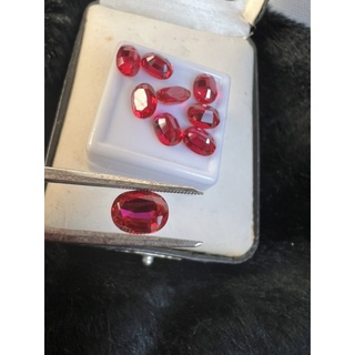 Synthetic Ruby 8x6mm 1 pieces Fine Gemstones