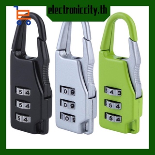 【12.23】Security 3 Combination Travel Suitcase Luggage Bag Code Lock Zipper Padlock