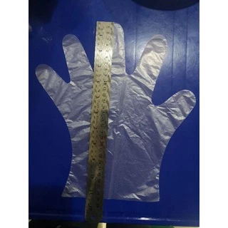 ถุง​มือ​พลาสติกใส​ หนา 30 ไมครอน 100 ชิ้น หนา เหนียว ยาว​ 🇹🇭 Disposable plastic gloves ถุงมือ​พลาสติก​ ผลิตในไทย 🇹🇭