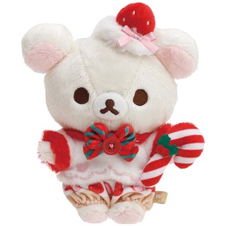 ตุ๊กตา Rilakkuma Christmas 2021 แบบ Korilakkuma ขนาด 15 x 13 x 7 ซม.