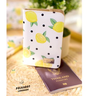 KEPT Passport Case Polkadot Lemonade ซองใส่พาสพอร์ตลายPolkadot Lemonade (Limited Edition)