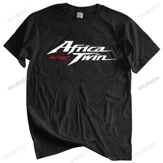 เสื้อยืดผ้าฝ้ายพรีเมี่ยม เสื้อยืด พิมพ์ลายรถจักรยานยนต์ Hon Africa Twin Crf 1000 L Crf1000 สไตล์ญี่ปุ่น แฟชั่นฤดูร้อน สํ