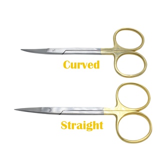 Stainless Steel Scissors For Dental Pet Fishing Straight Curved