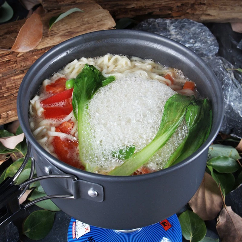 ชุดหม้อสนามแค้มปิ้ง อุปกรณ์แคมป์ปิ้ง ชุดหม้อสนาม 8ใน1 หม้อกะทะ 8-In-1 Mini Outdoor Cooking Picnic ชุดหม้อพกพา SY-200 thumbnail 3