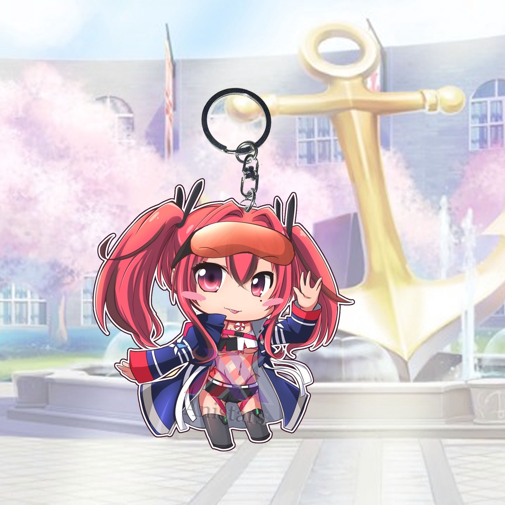 GANTUNGAN Azur lane Brementon พวงกุญแจอนิเมะ 01 พวงกุญแจ - พวงกุญแจ - ของที่ระลึก - อะนิเมะ