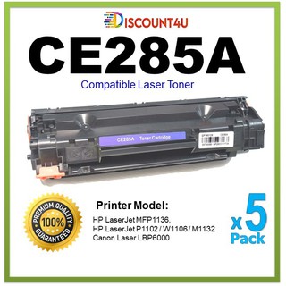 **Pack5** .. Toner CE285A 285A 85A  Product details of P1102/P1102w/P1005 /P1560/P1600/M1217