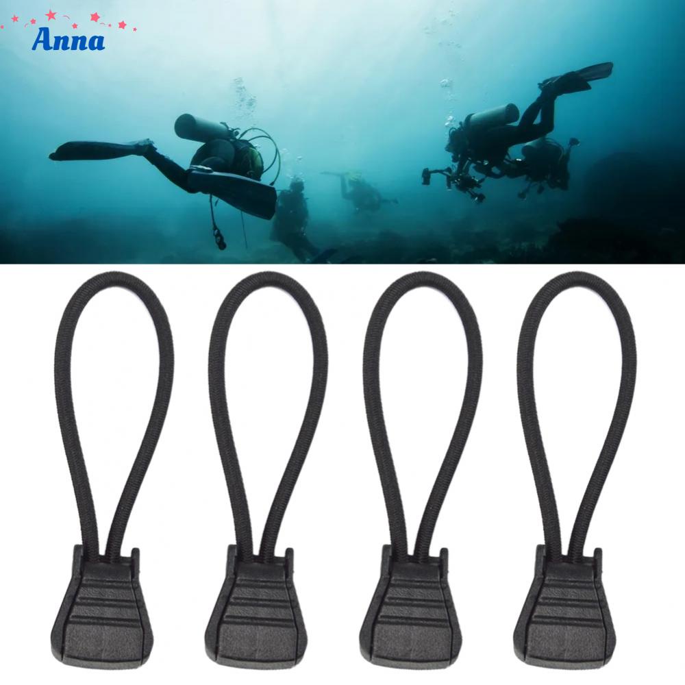 【Anna】4pc Scuba Diving Dive Diver Hose Clip Retainer Holder Elastic