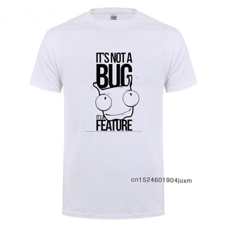 เสื้อยืด ผ้าฝ้าย พิมพ์ลาย It Not A Bug It A Feature เหมาะกับของขวัญวันเกิด สําหรับผู้ชาย