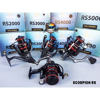 รอกสปินนิ่ง SCORPION RS2000/3000/4000/5000 (BLACK/RED/SILVER)