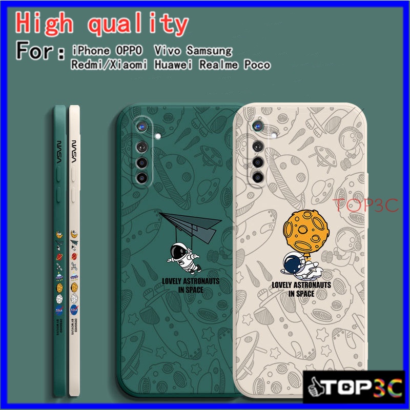 เคส Realme 6 เคส Realme XT เคส Realme 6 Pro Realme C3 Realme 5 Pro 5i 6i 5 7 Pro 7i C17 X K5 Realme Narzo 20 Pro Narzo 30A Realme 8 5G 8i 8 Pro 9 9i Realme 9 Pro Plus Space Nasa เคสมือถือคู่รัก เคสโทรศัพท์ TKR