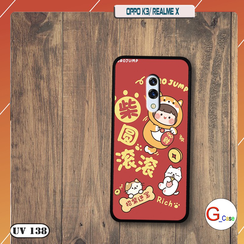เคสโทรศัพท์ OPPO K3- Realme X ด้านหลังด้านและขอบยืดหยุ่น