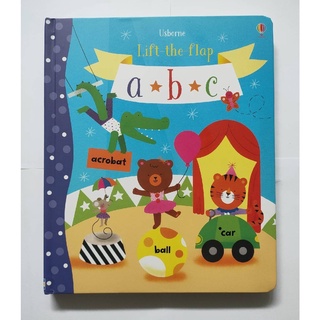 หนังสือเรียนรู้ A B C สำหรับเด็กเล็ก Usborne Lift-the-Flap : A B C